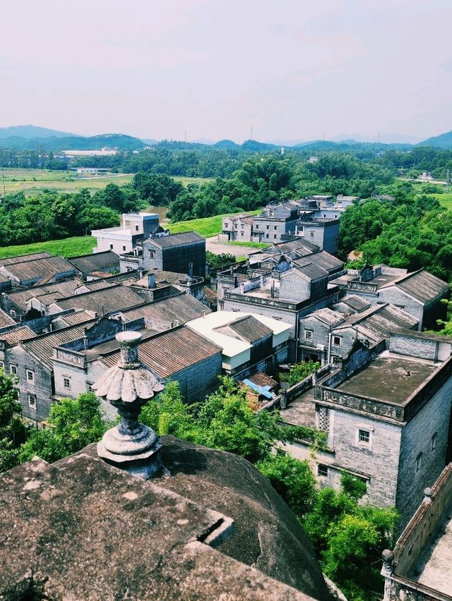 🌾 Scenic View from the Top of Ruishi Diaolou, Jinjiangli