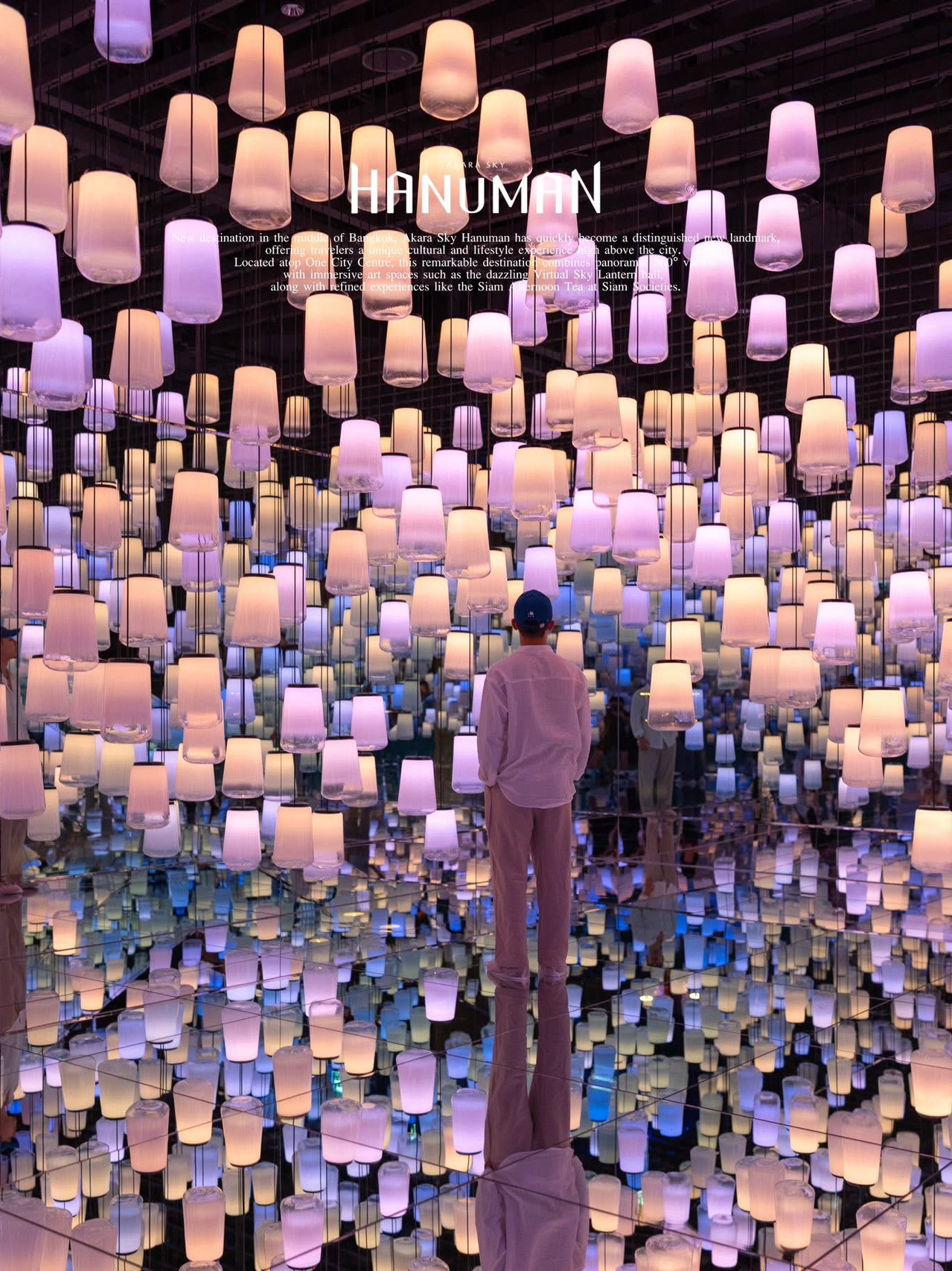 สัมผัสความงดงามของ Virtual Sky Lantern
โถงกระจกชั้น 58 ที่ประดับด้วยโคมไฟคริสตัลกว่า 1,800 ดวง เปล่งประกายหลากสีท่ามกลางวิวกรุงเทพฯ 360°
จุดเช็กอินใหม่ที่สายถ่ายรูปและสายศิลป์ไม่ควรพลาด
Open Daily: 11.00 AM - 12.00 AM
Day Pass: 890 THB / Sunset & Night Time: 1,000 THB
58th Floor, One City Centre, Phloen Chit
#AkaraSkyHanuman #VirtualSkyLantern #BangkokView #จุดเช็กอินกรุงเทพ #ที่เที่ยวกรุงเทพ