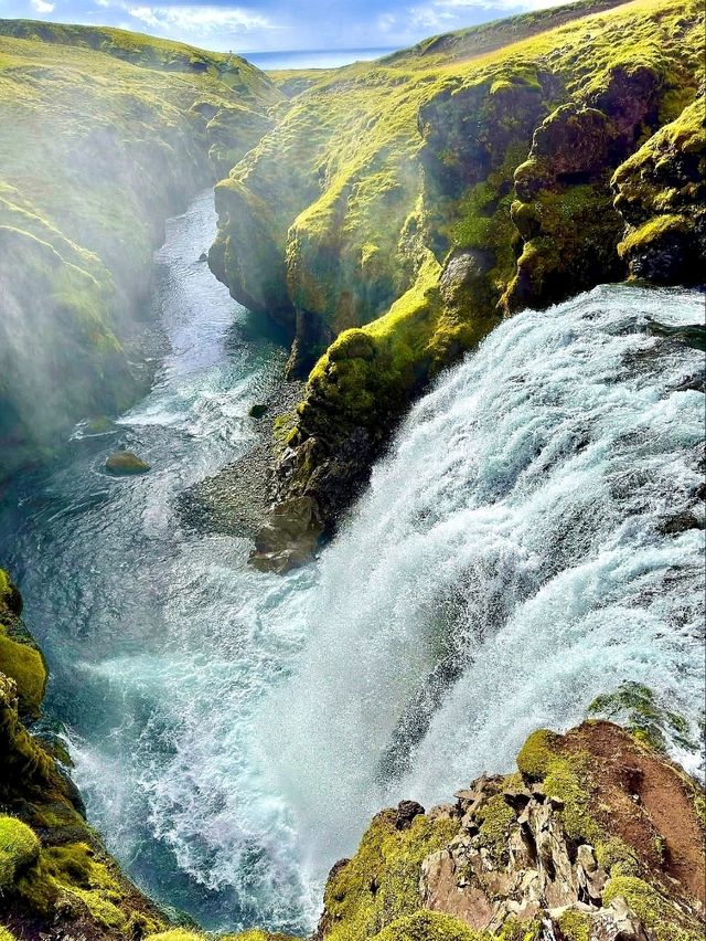 “Beyond the Curtain of Skógafoss”