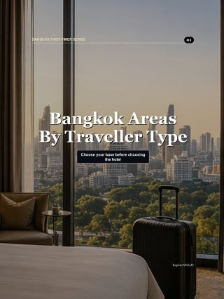 🇹🇭 Bangkok can feel effortless or exhausting because of one early decision: where you sleep.