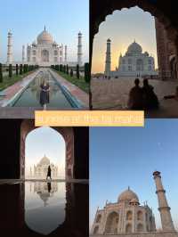 a sunrise and a sunset in agra ✨