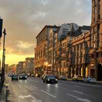 Stunning night view of Moscow