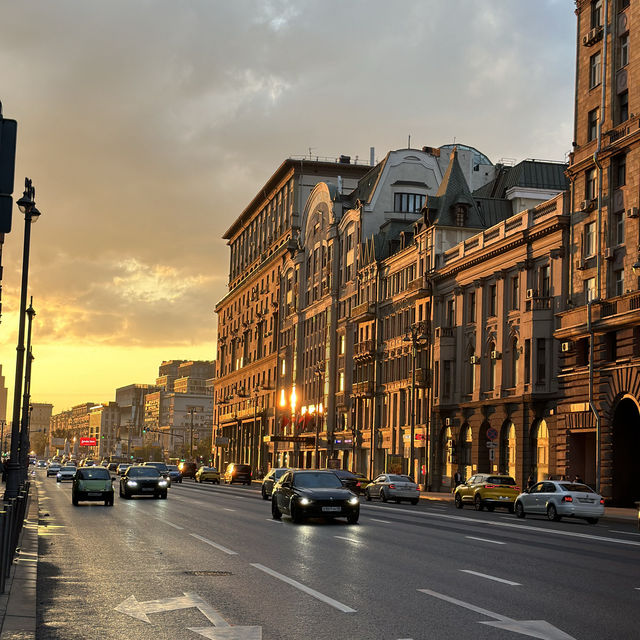 Stunning night view of Moscow