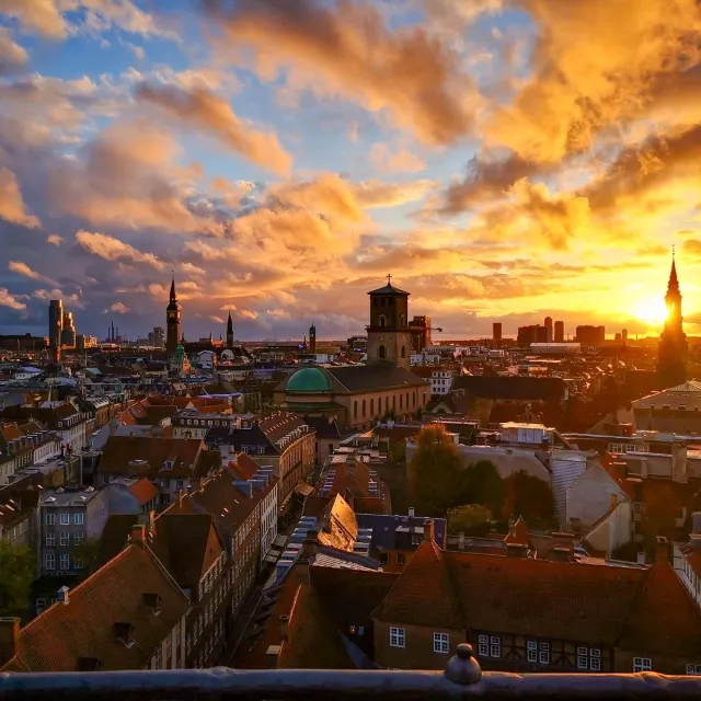 Copenhagen at Sundown: Reflections on a City in Gold