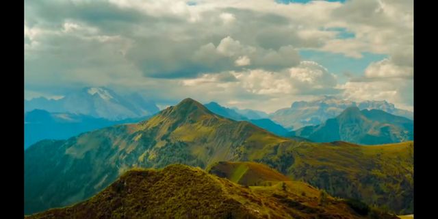 Alpine scenery in all four seasons.