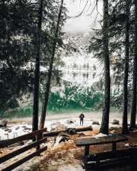 Winter Wonderland ~ Lago di Braies, Italy ❄️