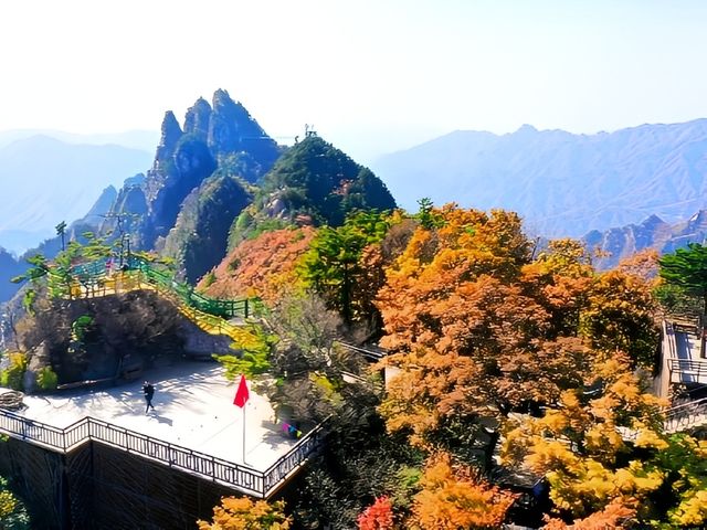 河南老界嶺/萬畝彩林太震撼了，一定要來感受這裡的秋色大餐！