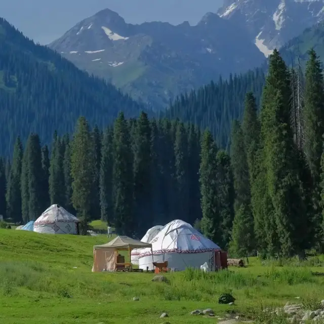 Check-in at Xinjiang Kurdening Scenic Area
