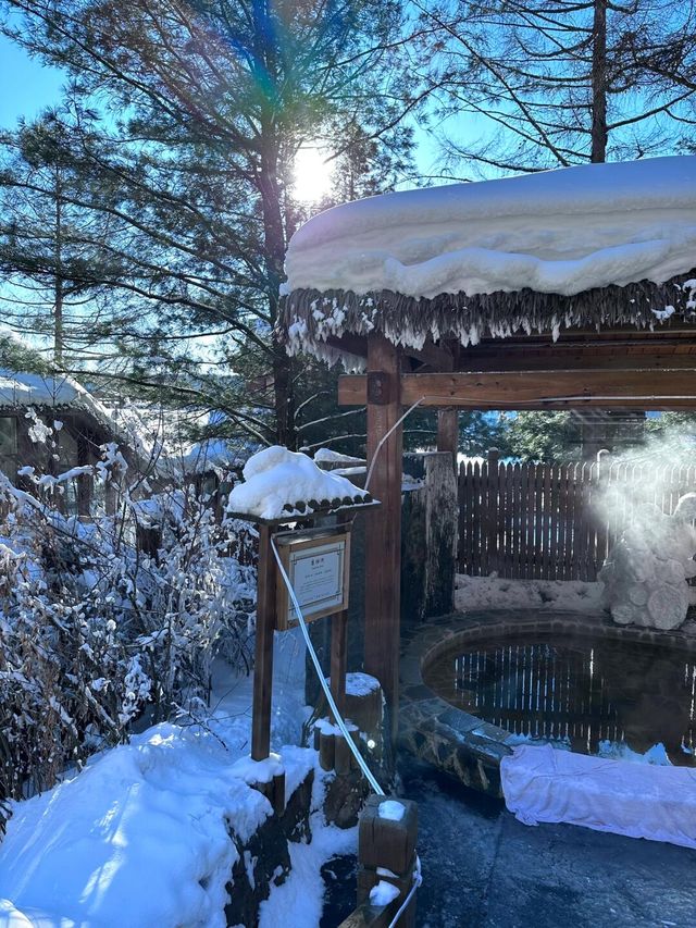 最舒服的雪景溫泉實在太美了！！！