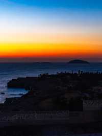 青島海上日出日落涵碧樓的追光之旅