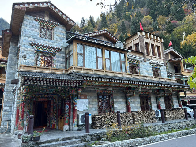 Glimpse of tibetan village 
