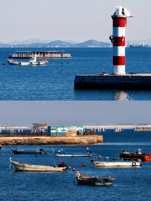 我以為青島很美了，直到我去了煙台 上午：抵達煙台後，前往煙大海水浴場，漫步沙灘，欣賞海景，還可在此看