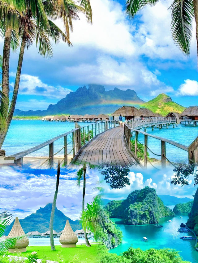 波拉波拉島！這片海藍到不像在地球