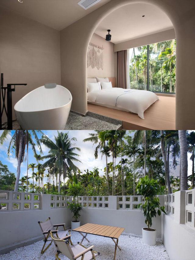 萬寧石梅灣神仙民宿！步行3分鐘到海，ins風美到窒息