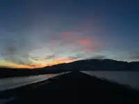 賽里木湖粉調彩霞時刻及拍攝位置