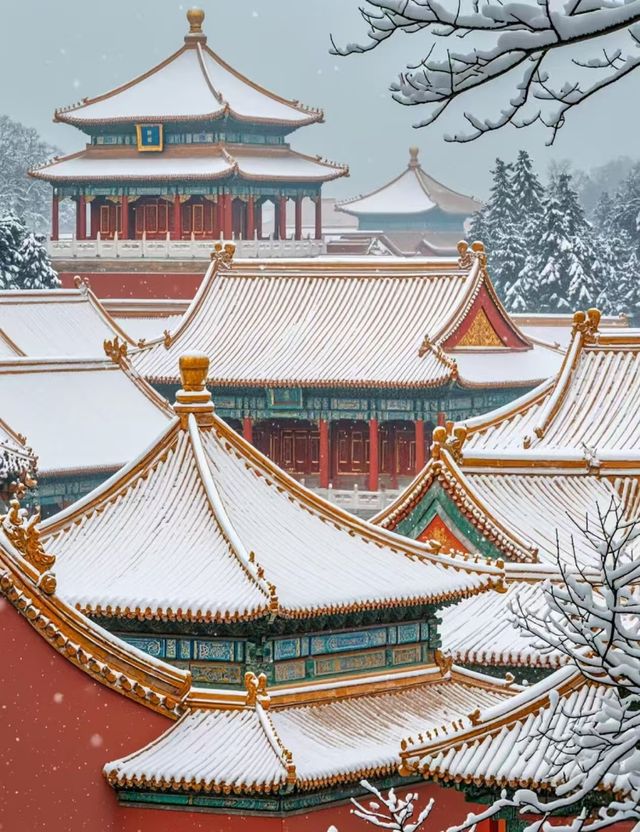 紫禁冬韻 | 紅牆白雪與時光的詩