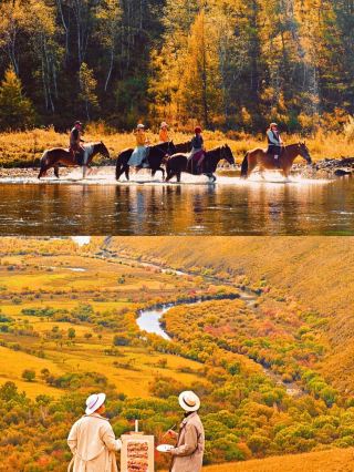 I rarely use the word "breathtaking" to describe autumn in a place...