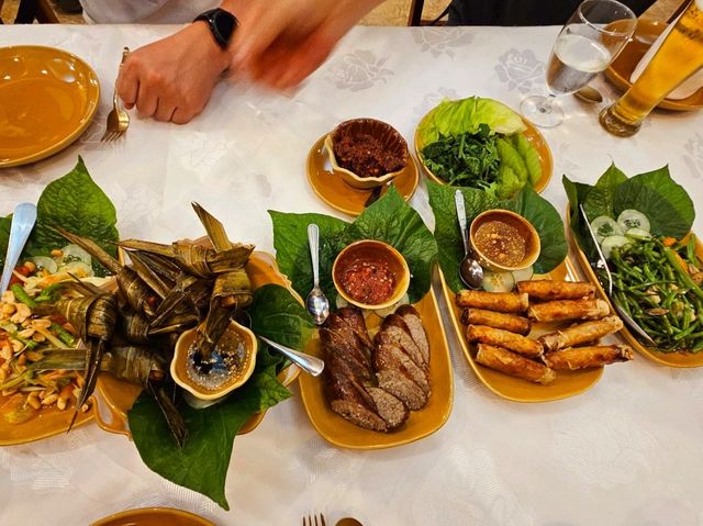 라오스 쿠아라오 전통식당