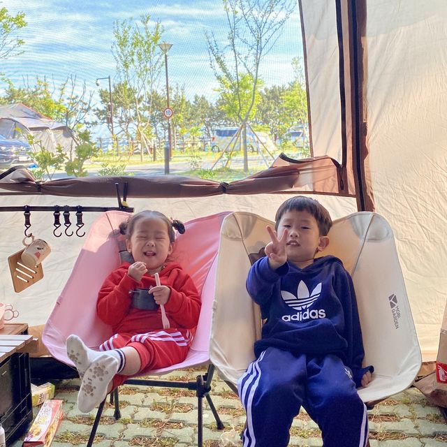 산책하기 좋은 오토 캠핑장🌈