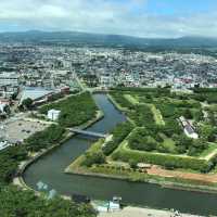 北海道大人氣景點❤️五稜郭塔😌高空遙望星星公園😍超令市景