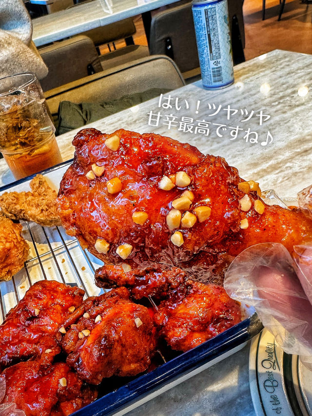 【韓国旅行】ドラマにも出てくるチキンのお店‼️ザクザクの韓国チキンとロッテタワー