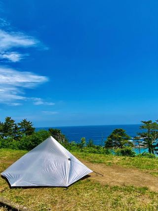 Exclusive Scenery Just for You! The Charm of the Sea at Kamiwarizaki Campground.