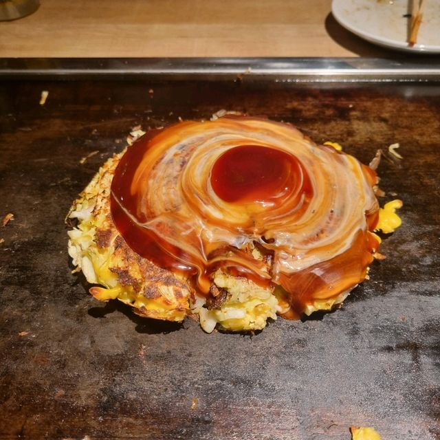 너무 맛있는 오코노미야키와 야키소바