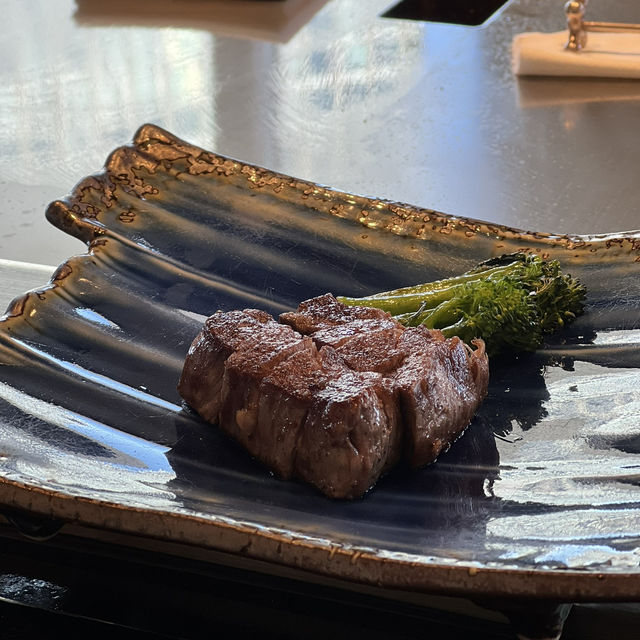 【愛知】名古屋マリオットホテル内！景色のいい鉄板焼き🐄