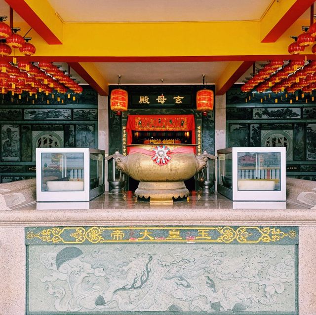 馬來西亞檳城喬治城著名華人文化海濱寺廟景點:玄母殿，適合打卡拍照📸欣賞海景