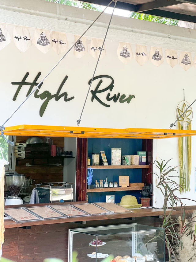 ร้านคาเฟ่ริมน้ำแม่กลอง 🌿🌳 High River Café