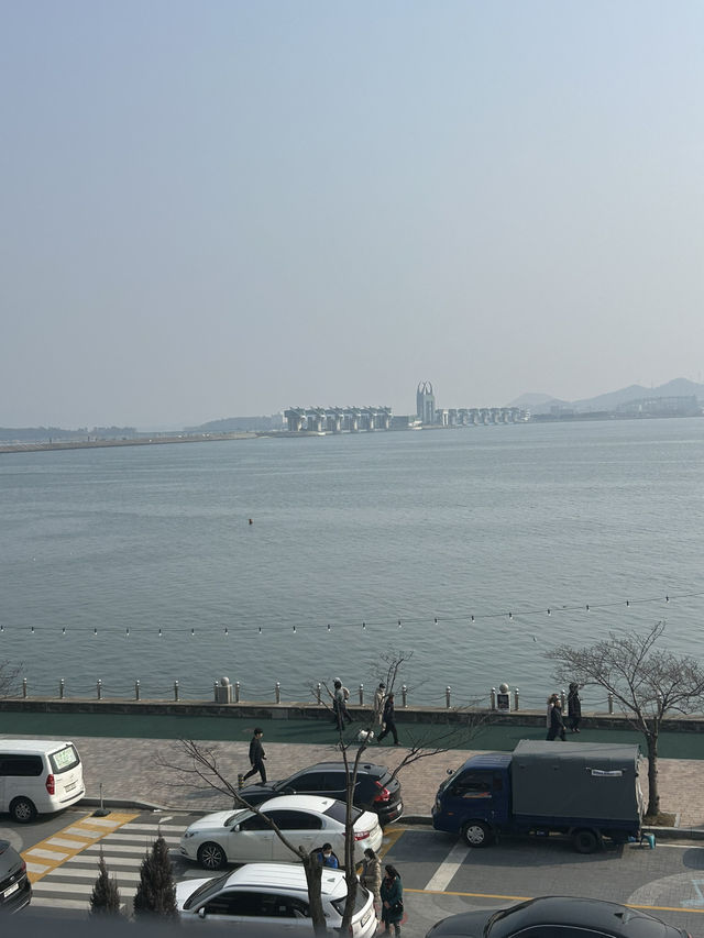 옥상 바다뷰가 매력적인 목포 카페 페어링 🤍🩵🤍