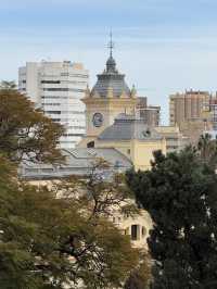 Overlooking Malaga city in the background of Alboran Sea