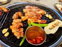 An island all time specialty, Grilled Black Pork Belly at Doldamae