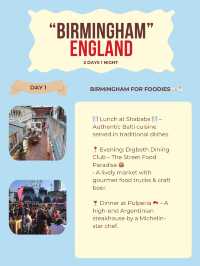 Birmingham itinerary 