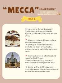 Mecca 2-days itinerary 