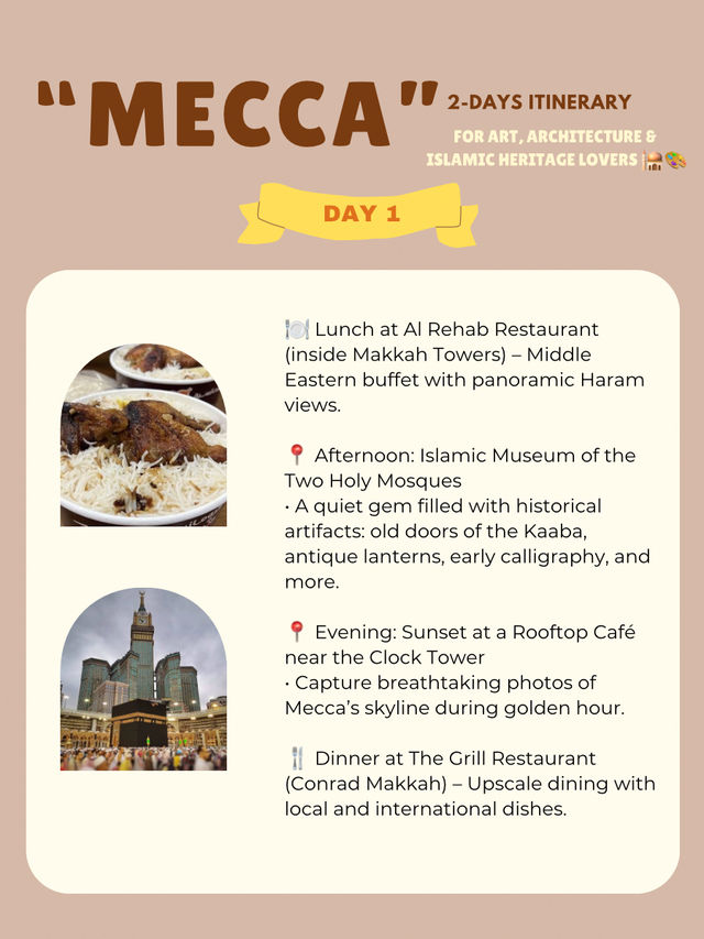 Mecca 2-days itinerary 