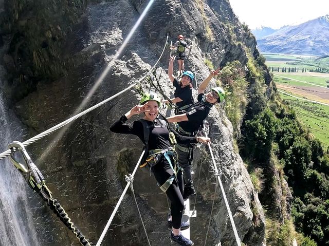 🧗‍♀️Climbing Waterfalls in Wanaka – Wildwire Adventure with My Malaysian Friend🧗‍♀️