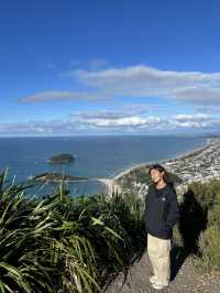 紐西蘭北島｜紐西蘭的藍，有一種叫 Tauranga｜小山丘看見漸層海灣