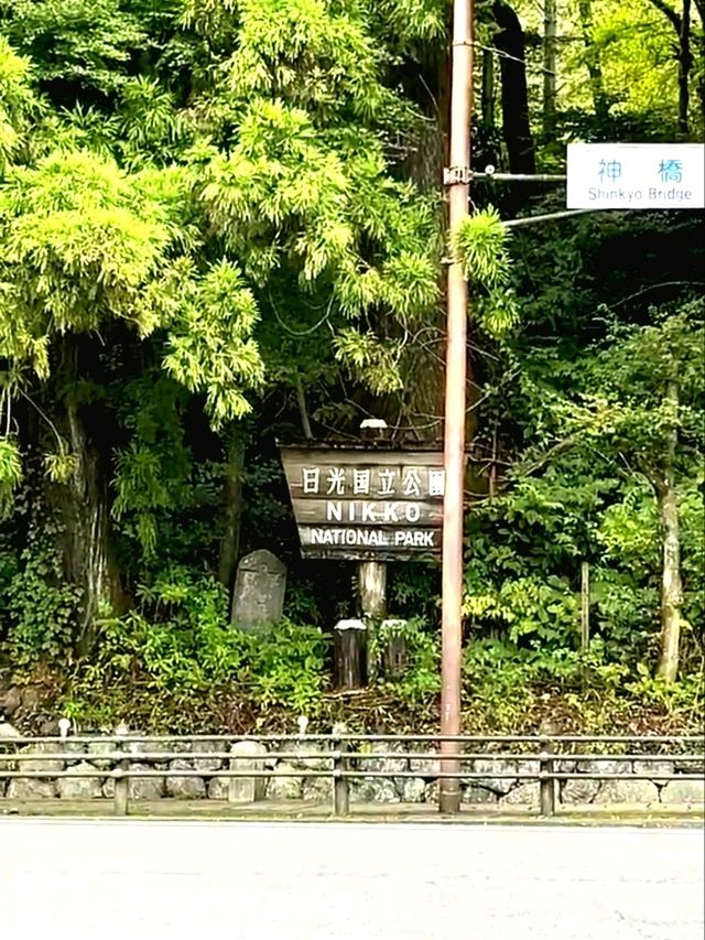 The vermillion Shinkyo Bridge, an icon of Nikko National Park