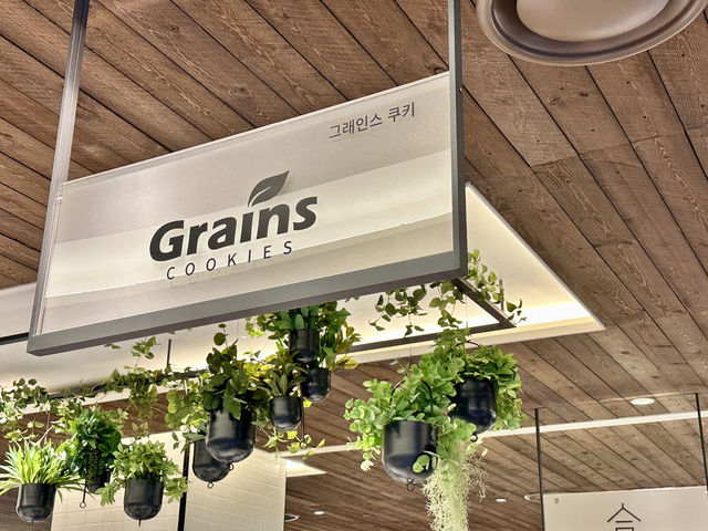 그레인 쿠키 와 시즌 찹쌀떡에 맛있는 Grains