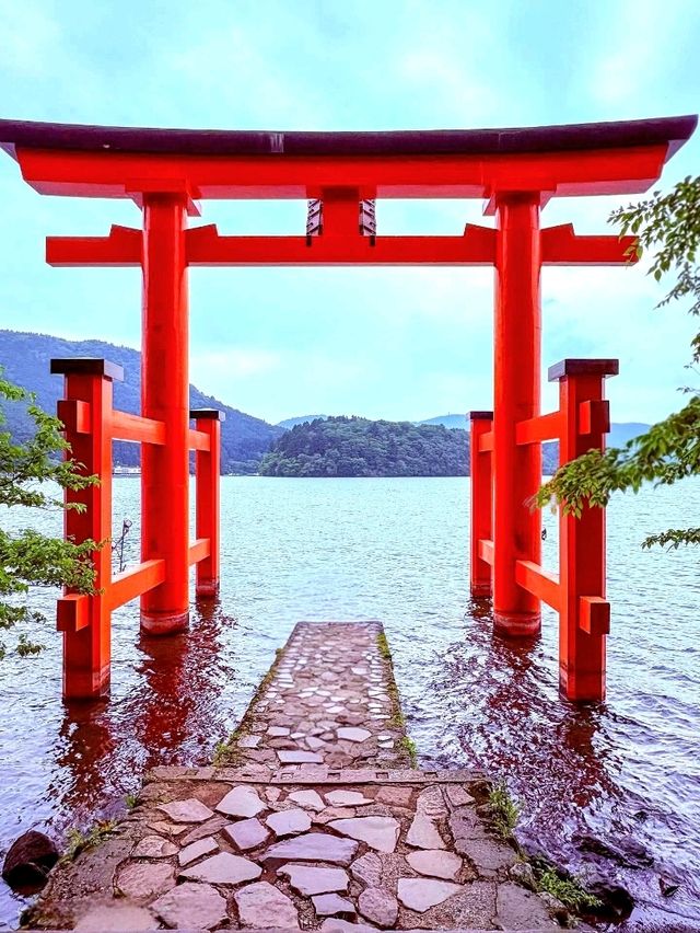 A Stunning Sight at Hakone Shrine’s Torii Gate