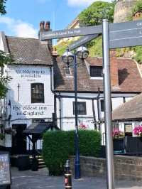 Built into the sandstone cliffs below Nottingham Castle, parts of the pub are carved directly into the rock, creating a unique and atmospheric interior