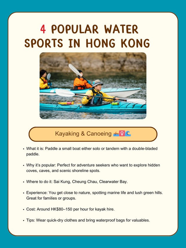 4 - Popular Water Sports in Hong Kong 🇭🇰