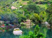 🌊💚 Lost in the beauty of Akchour Waterfalls, Morocco🇲🇦 🌿✨