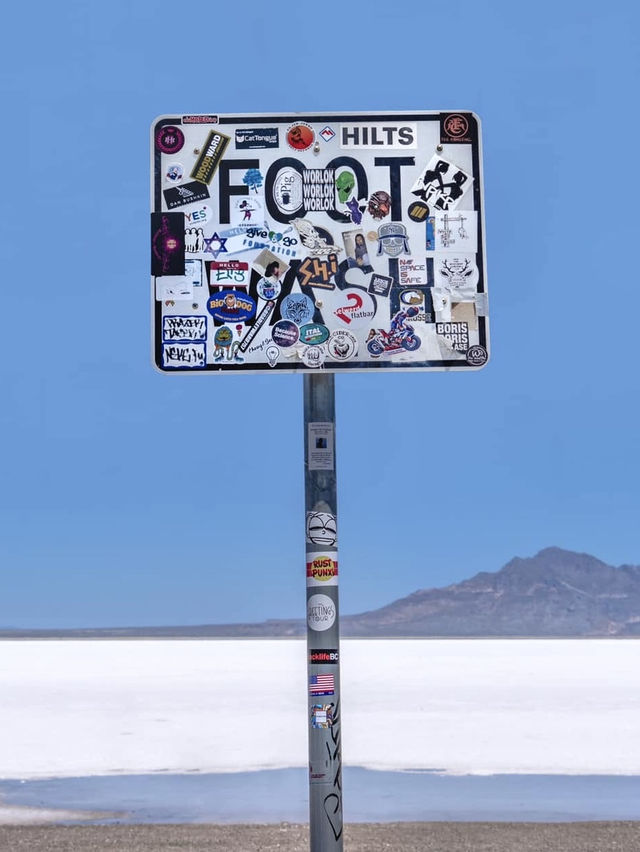 Bonneville Speedway Road @ Bonneville Salt Flats