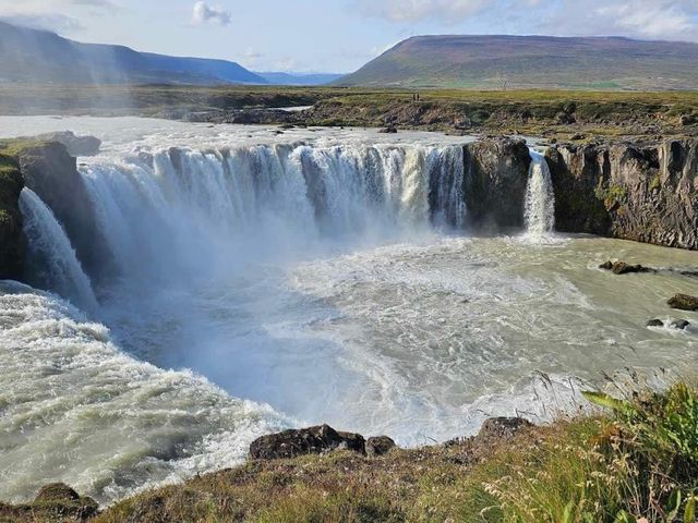 The majestic Goðafoss Waterfall Iceland 🇮🇸