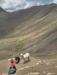 해외여행 페루 5000m의 고산 Vinicunca Rainbow Mountain