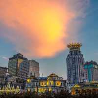 Sunset on Shanghai's Bund