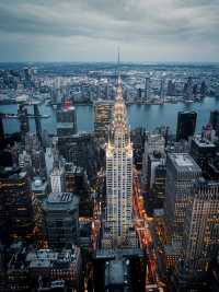 Overlooking New York.