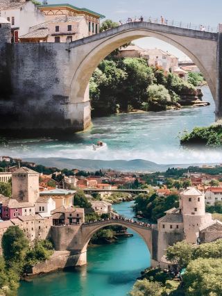 The small town in the southern part of Bosnia and Herzegovina remains quaint and charming despite a century of weathering